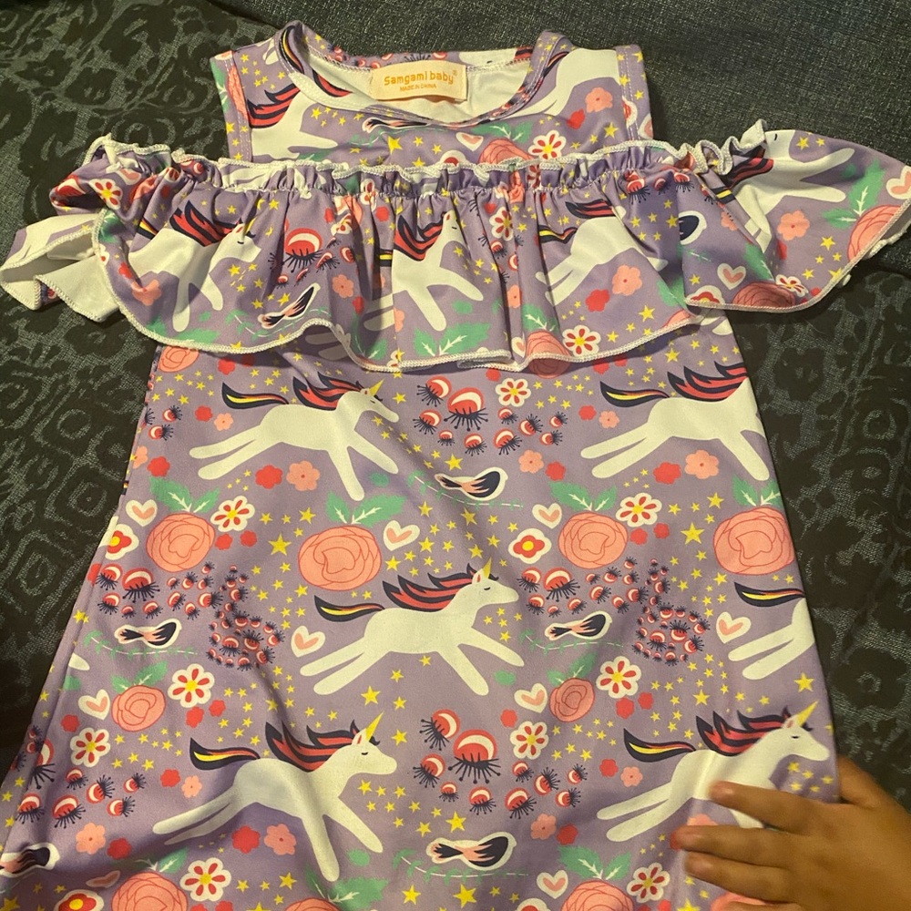 Unicorn toddler size 3t dress!